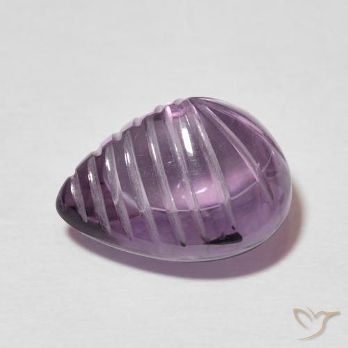 9,17 ctw natürlicher Tiefes Mauve Amethyst, Birnenform, Transparent
