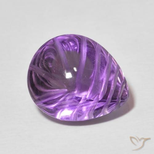 9,17 ctw natürlicher Intensives Violett Amethyst, Birnenform, Transparent