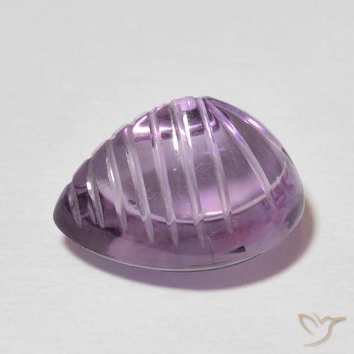 9,17 ctw natürlicher Medium Dark-Violet Amethyst, Birnenform, Transparent