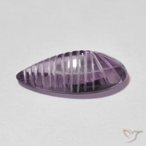 9,17 ctw natürlicher Mittelviolett Amethyst, Birnenform, Transparent