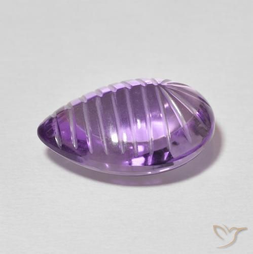 9,17 ctw natürlicher tiefrosa-violett Amethyst, Birnenform, Transparent