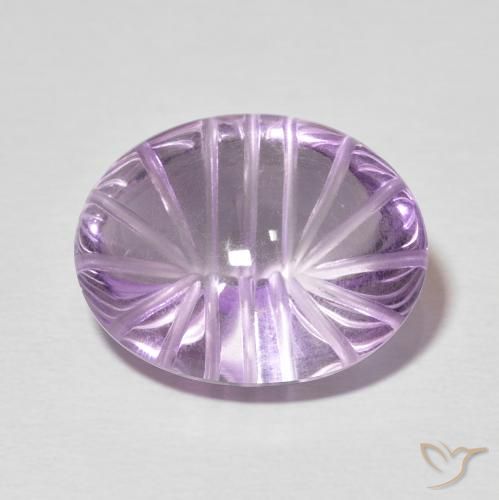 11.16ct Natürlicher Mittelrosa Violett Amethyst, Oval, Transparent