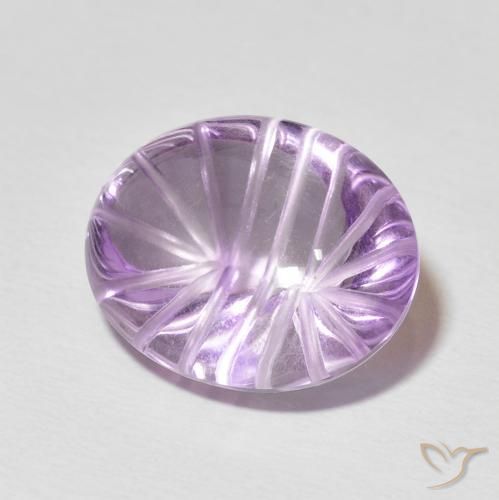 9,17 ctw natürlicher Mittelrosa Violett Amethyst, Oval, Transparent