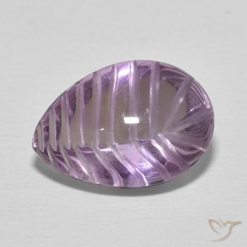 9,17 ctw natürlicher Hell-Mittelviolett Amethyst, Birnenform, Transparent