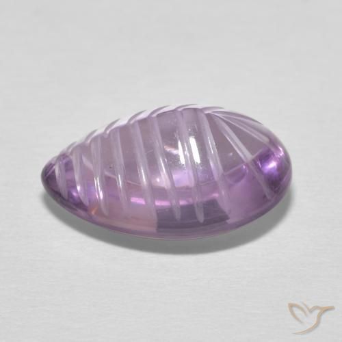 9,17 ctw natürlicher Hell-Mittelviolett Amethyst, Birnenform, Transparent
