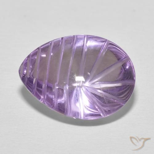 9,17 ctw natürlicher Mittelviolett Amethyst, Birnenform, Transparent