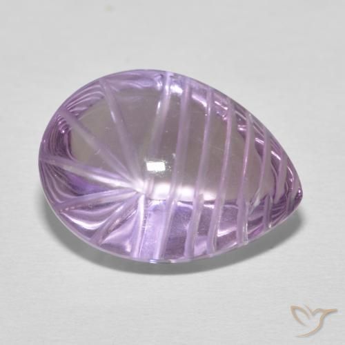 9.08ct Natürlicher Rosaig-violett Amethyst, Birnenform, Transparent