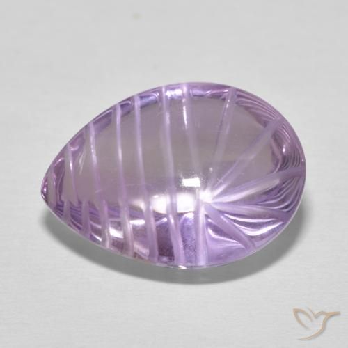 9,17 ctw natürlicher Rosaig-violett Amethyst, Birnenform, Transparent