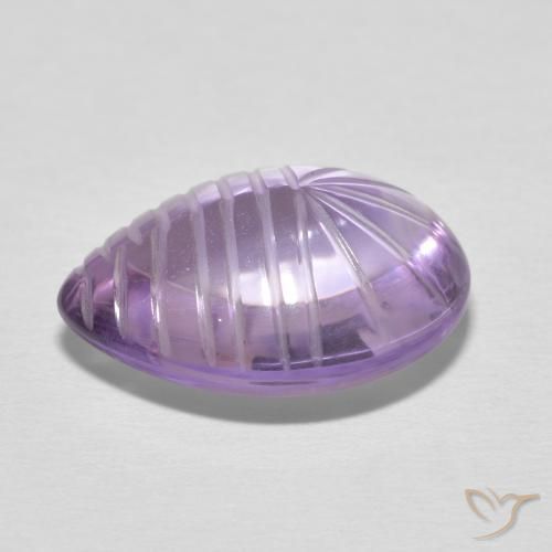 9,17 ctw natürlicher Rosaig-violett Amethyst, Birnenform, Transparent