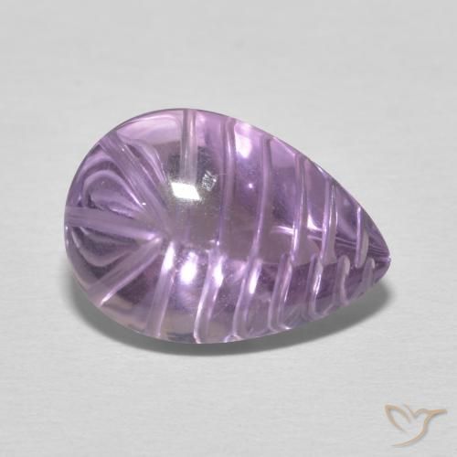 9,17 ctw natürlicher Hell-Mittelviolett Amethyst, Birnenform, Transparent