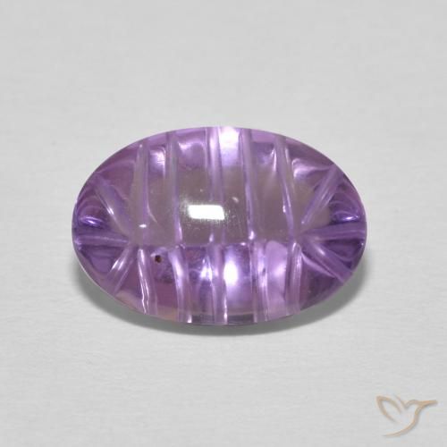 3.59ct Natürlicher Lilaisch-violett Amethyst, Oval, Transparent