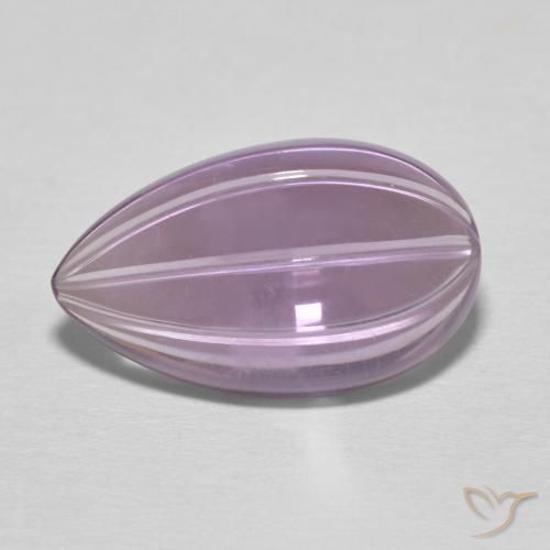 6.08ct Natürlicher Sangria-Veilchen Amethyst, Birnenform, Transparent