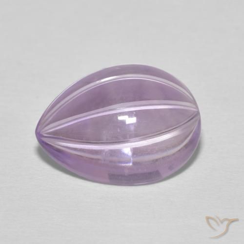 4.82ct Natürlicher Rosaig-violett Amethyst, Birnenform, Transparent