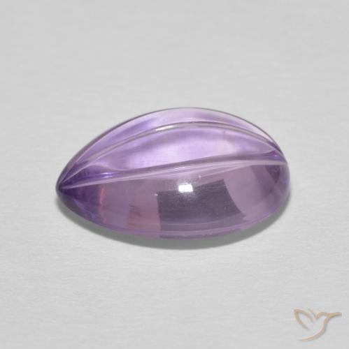 9,17 ctw natürlicher Rosaig-violett Amethyst, Birnenform, Transparent