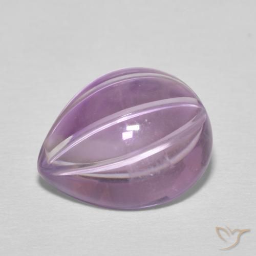 6.08ct Natürlicher Sangria-Veilchen Amethyst, Birnenform, Transparent