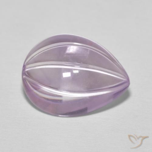 6.20ct Natürlicher Helles Magenta Amethyst, Birnenform, Transparent