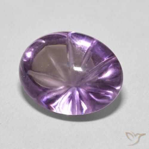 9,17 ctw natürlicher Medium Light Purplish-Violet Amethyst, Oval, Transparent