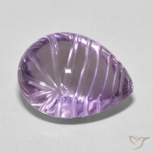 9,17 ctw natürlicher Mittelviolett Amethyst, Birnenform, Transparent