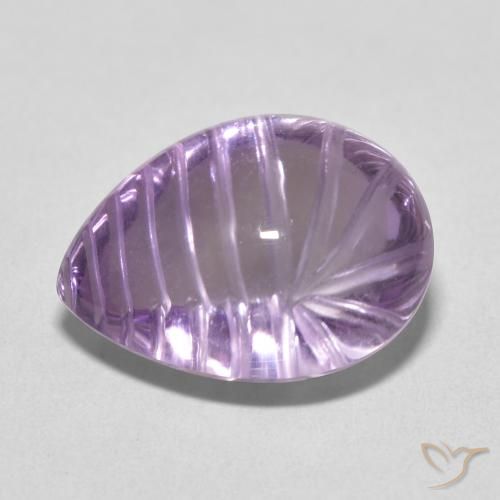 9,17 ctw natürlicher Mittelviolett Amethyst, Birnenform, Transparent