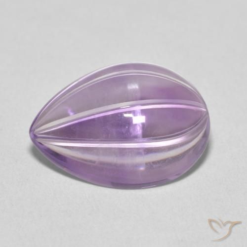 6.20ct Natürlicher Rosaig-violett Amethyst, Birnenform, Transparent
