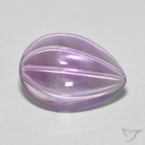 9,17 ctw natürlicher Rosaig-violett Amethyst, Birnenform, Transparent