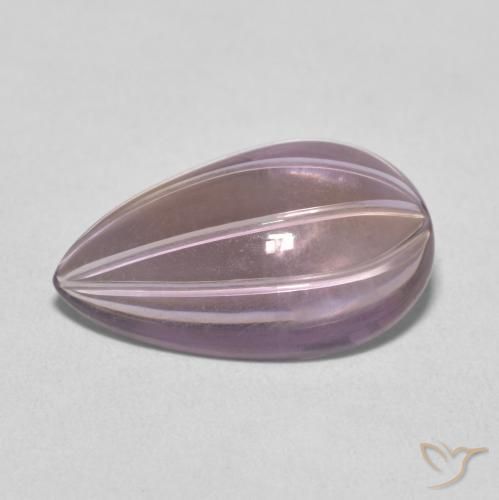 9,17 ctw natürlicher hellviolett Amethyst, Birnenform, Transparent
