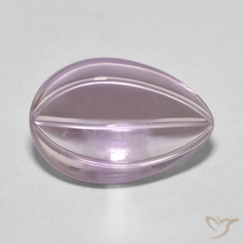 9,17 ctw natürlicher blassviolett Amethyst, Birnenform, Transparent