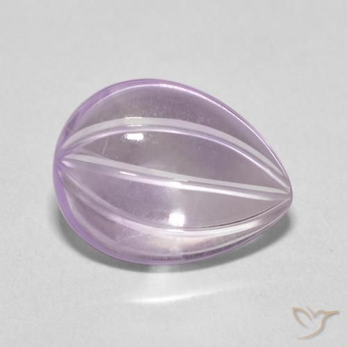 9,17 ctw natürlicher Hellrosa-Violett Amethyst, Birnenform, Transparent