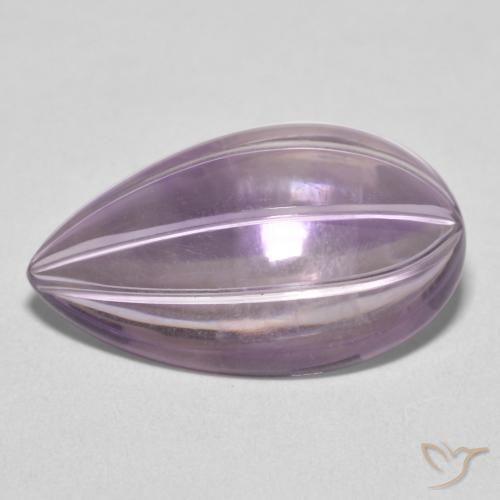 9.89ct Natürlicher hellviolett Amethyst, Birnenform, Transparent