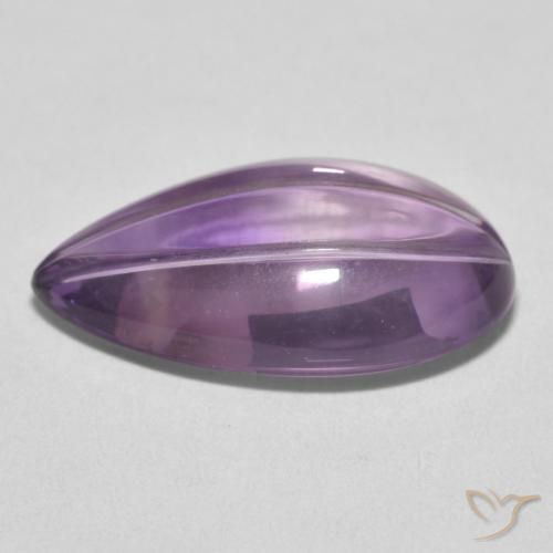 9,17 ctw natürlicher hellviolett Amethyst, Birnenform, Transparent