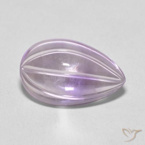 9,17 ctw natürlicher Hellrosa-Violett Amethyst, Birnenform, Transparent