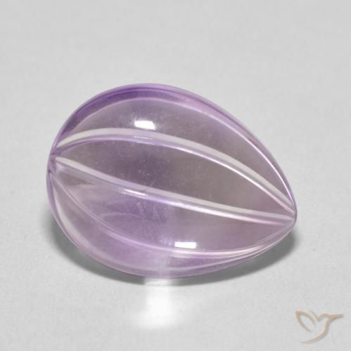 9,17 ctw natürlicher Helles Grauviolett Amethyst, Birnenform, Transparent