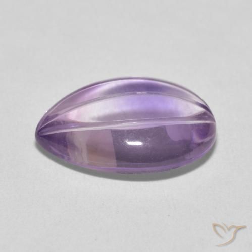 9,17 ctw natürlicher Helles Grauviolett Amethyst, Birnenform, Transparent