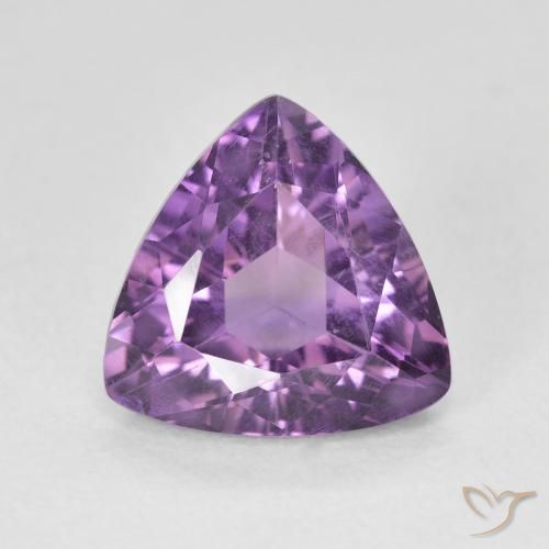 2.89ct Natürlicher Mittelviolett Amethyst, Trillion, VS