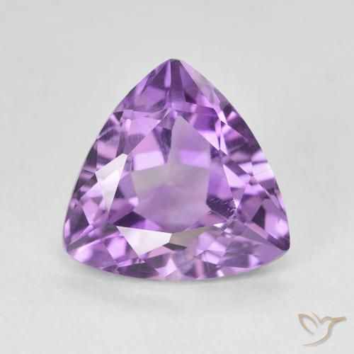 2.94ct Natürlicher Lilaisch-violett Amethyst, Trillion, VS
