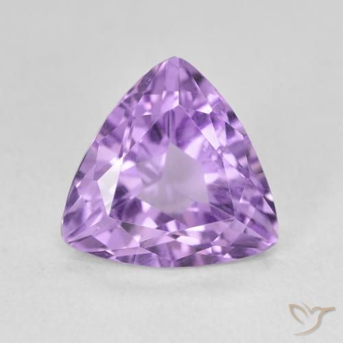 2.71ct Natürlicher Mittelviolett Amethyst, Trillion, VS, Photo A