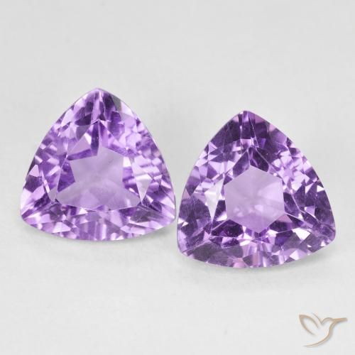 5.50ctw Natürlicher Tiefviolettes Violett Amethyst, Trillion, VS