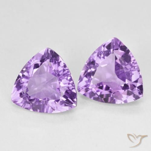 5.50 ct natürliche Tiefviolettes Violett Amethyst-Edelsteine, Trillion, VS