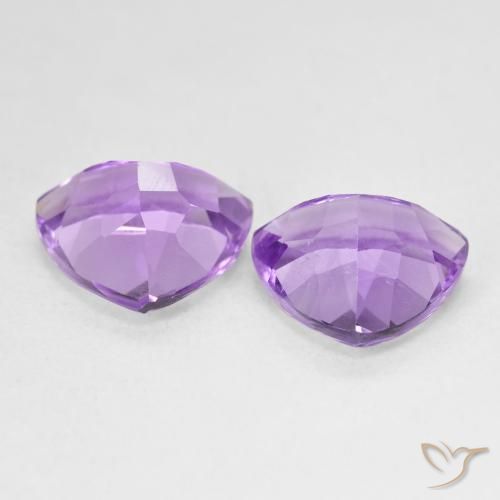 5.61 ct natürliche Tiefes Irisviolett Amethyst-Edelsteine, Trillion, VS