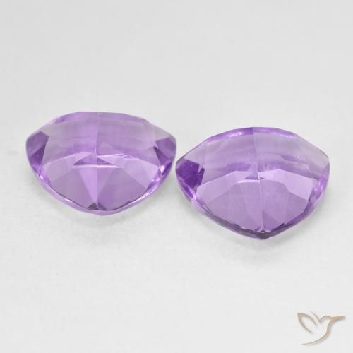 5.84 ct natürliche Mittelviolett Amethyst-Edelsteine, Trillion, VS