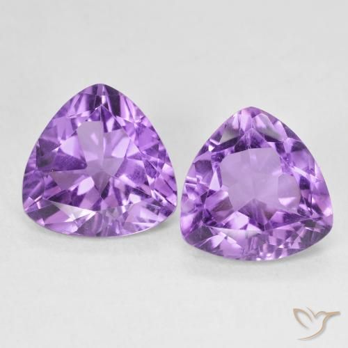 5.54ctw Natürlicher Mittelviolett Amethyst, Trillion, VS