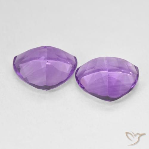 5.54 ct natürliche Mittelviolett Amethyst-Edelsteine, Trillion, VS