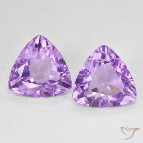 5.51ctw Natürlicher Mittelviolett Amethyst, Trillion, VS