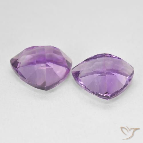 5.72 ct natürliche Hell-Mittelviolett Amethyst-Edelsteine, Trillion, VS