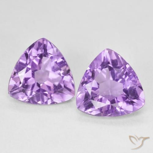5.57ctw Natürlicher Mittelviolett Amethyst, Trillion, VS