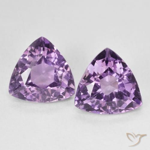 5.83ctw Natürlicher Mittelviolett Amethyst, Trillion, VS