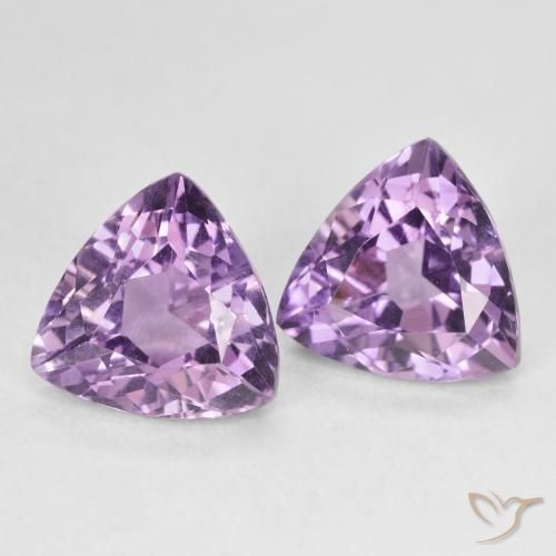 5.83 ct natürliche Mittelviolett Amethyst-Edelsteine, Trillion, VS