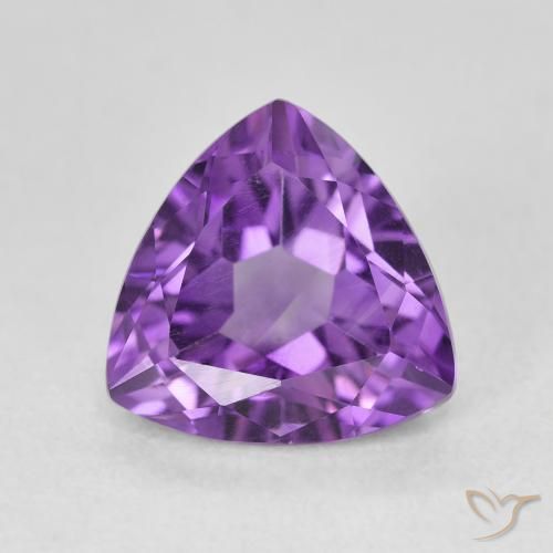 3.05ct Natürlicher Mittelviolett Amethyst, Trillion, VVS-VS