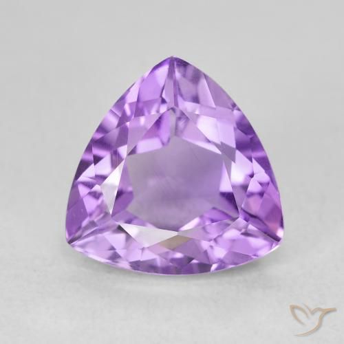 3.11ct Natürlicher Lilaisch-violett Amethyst, Trillion, VVS-VS