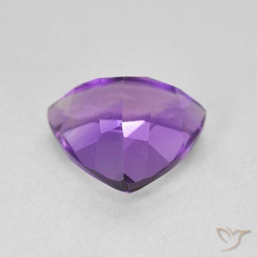 9,17 ctw natürlicher Mittelviolettes Violett Amethyst, Trillion, VVS-VS